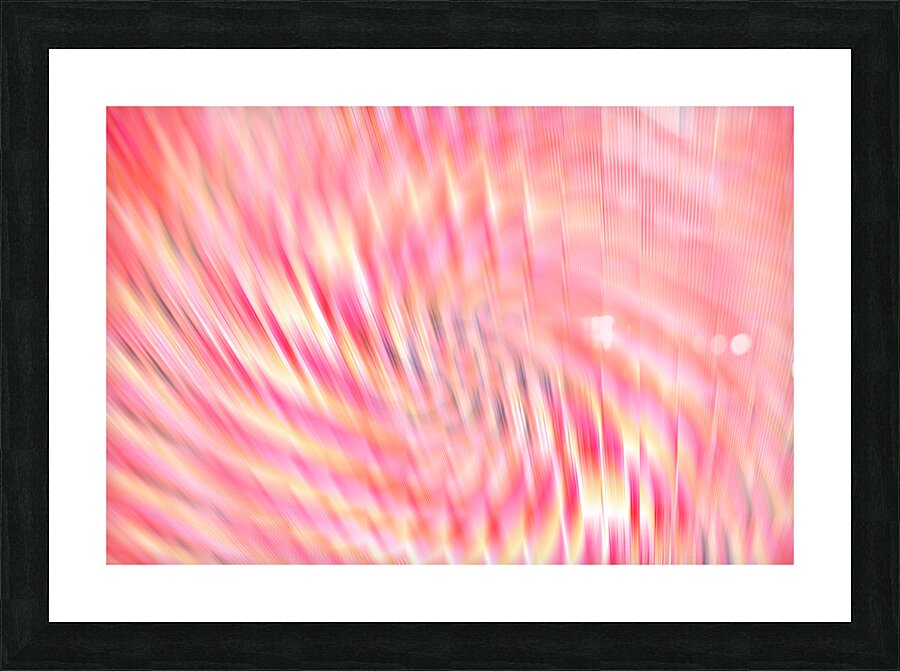 Abstract Pink and Yellow Motion Blur Picture Frame print