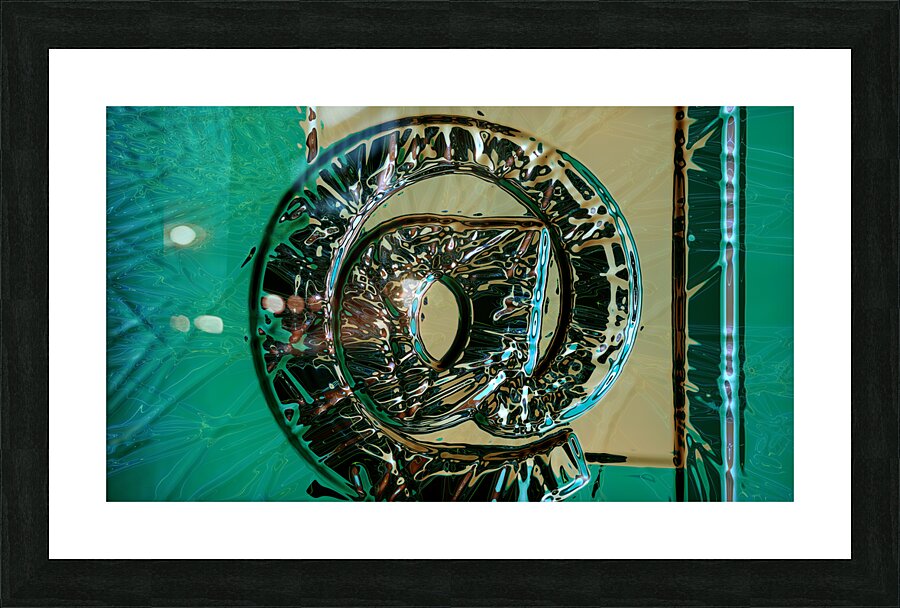 at sign or address sign the symbol in an E mail address Picture Frame print
