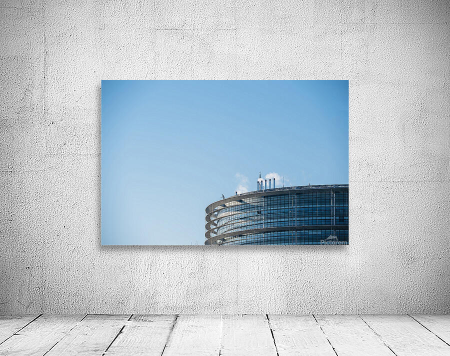 Rooftop steam pipe on cold winter Wall Preview