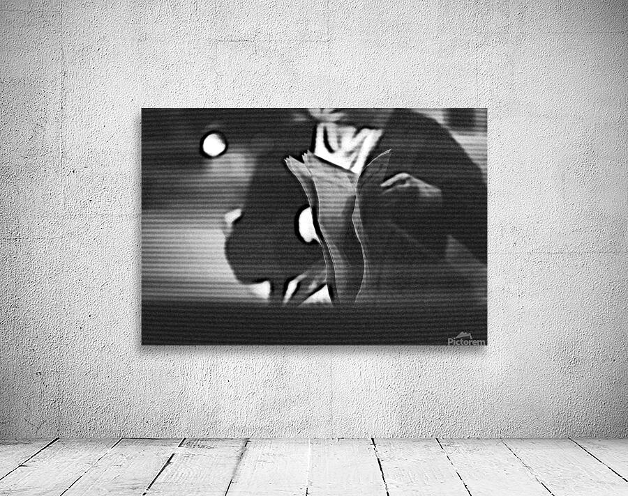 lonely woman reading in the evening room latest newspaper   reading breaking news Wall Preview