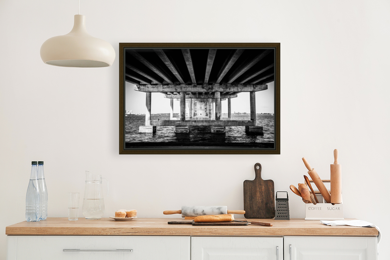 Under Rickenbacker Causeway Reproduction