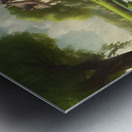 A painting of the beautiful time in the countryside Metal print