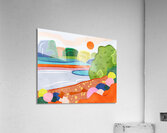 Pastel Sunset Over the Valley Acrylic Print