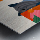 Sunny Garden Cat Metal print