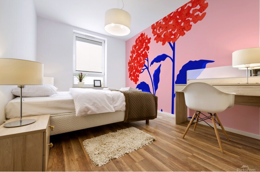 Orange Blossoms Mural print