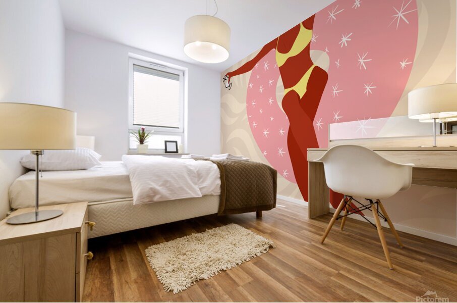 Lazy Pool Day Mural print