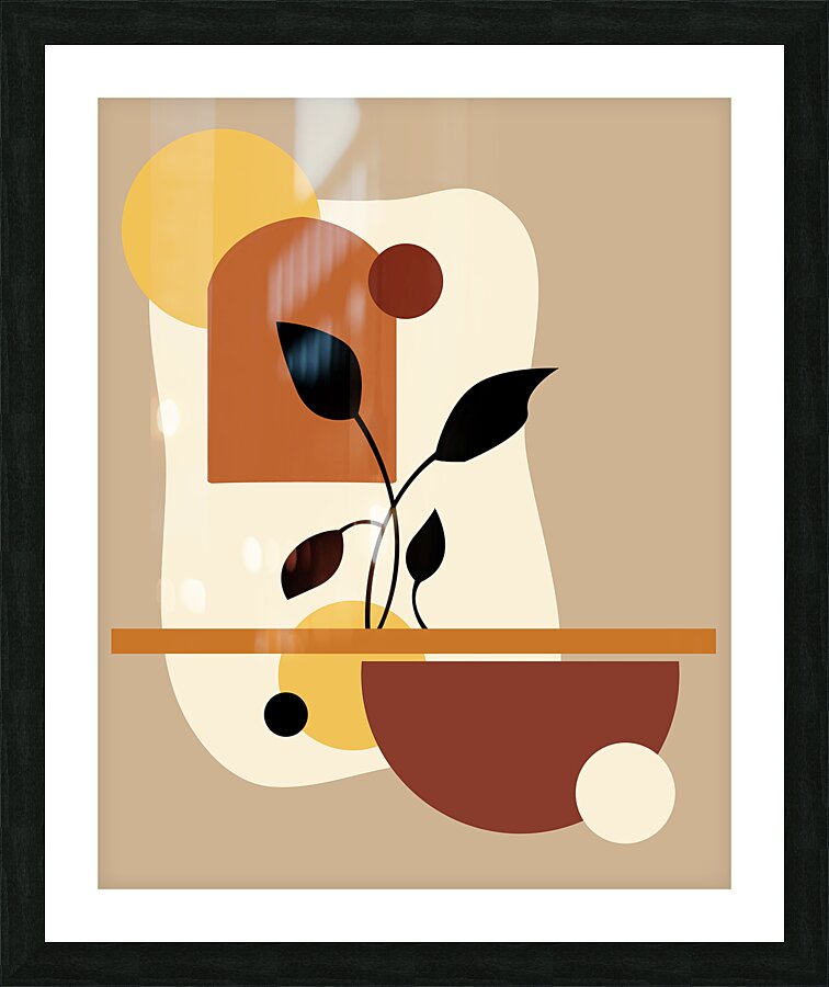 Geometric Modern Art Picture Frame print