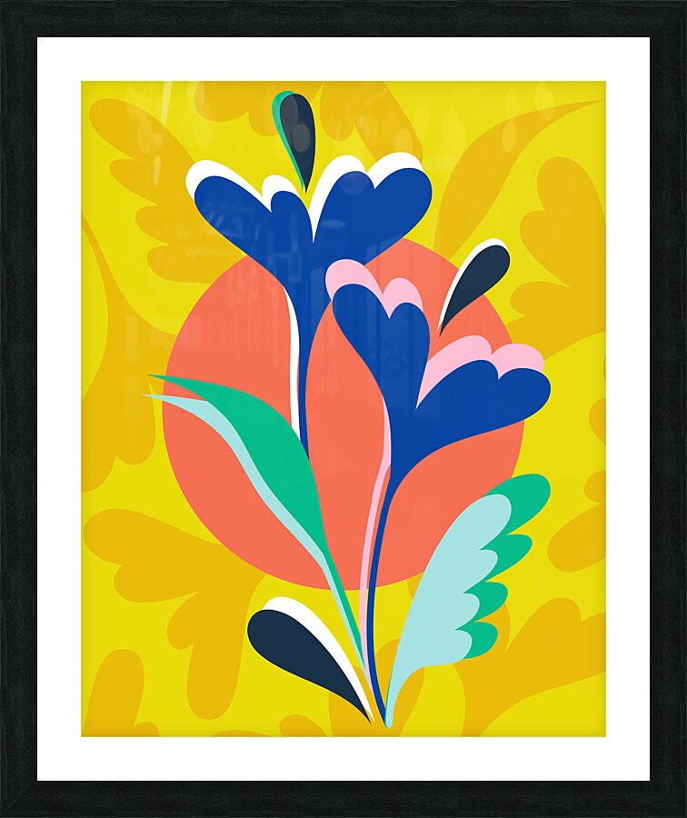 Floral Harmony Picture Frame print