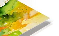 Golden Splash  Emerald Waves HD Metal print