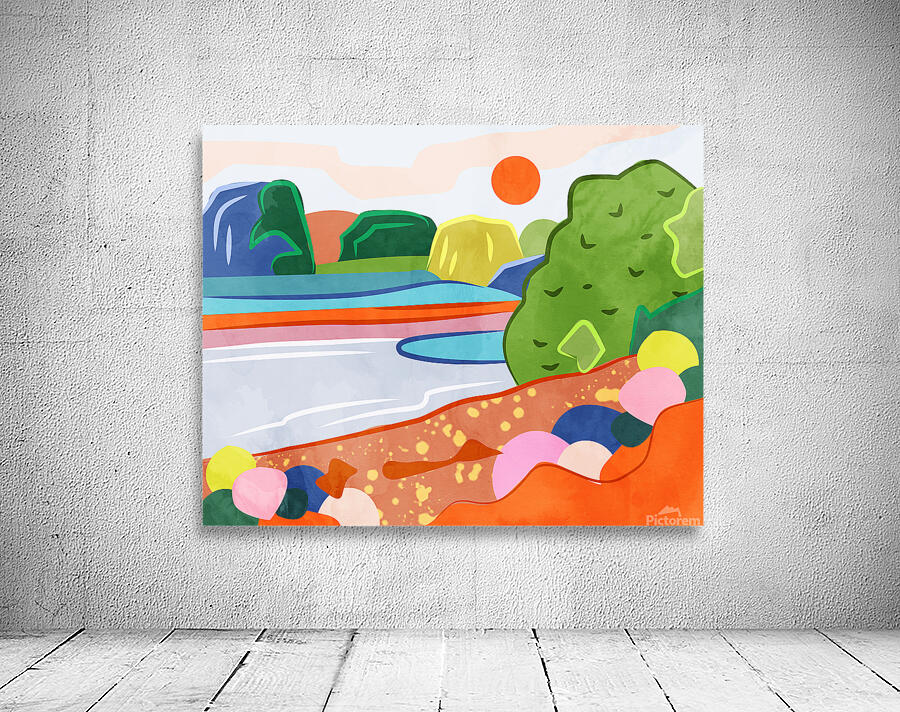 Pastel Sunset Over the Valley Wall Preview