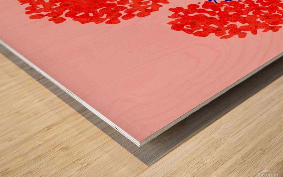 Orange Blossoms Wood print