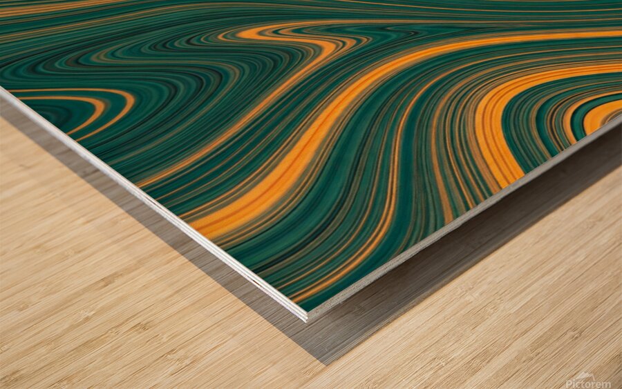 Swirls of Sunshine Wood print