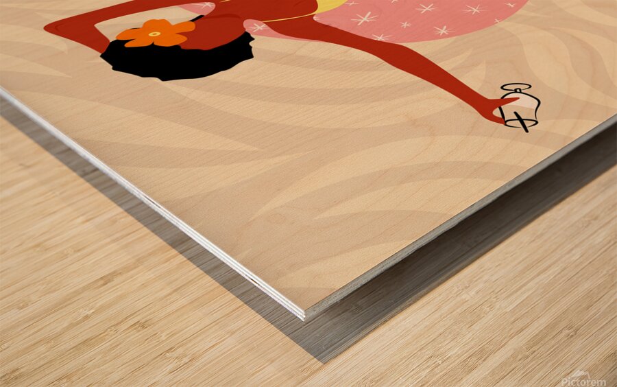 Lazy Pool Day Wood print