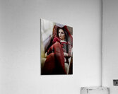 Contemplative Scarlet Acrylic Print