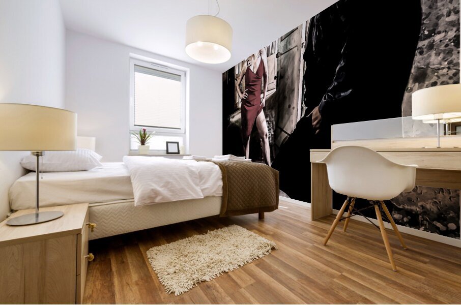 Contrasting Figures Mural print