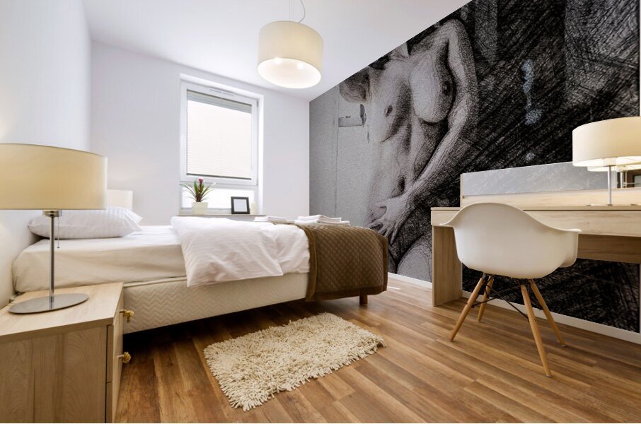Shadowed Grace Mural print