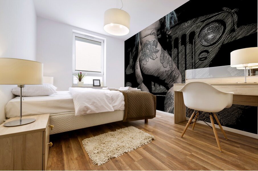 Ink  Iron Mural print