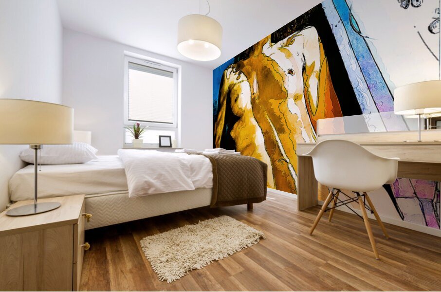 Silhouette Mural print