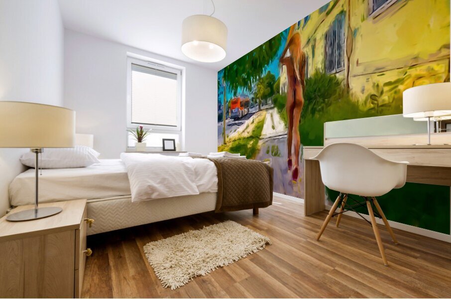 Sunset Promenade Mural print