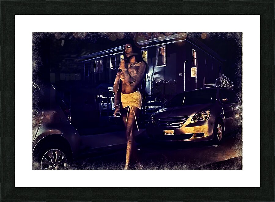 Midnight Walk Picture Frame print