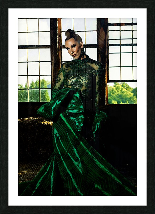 Emerald Elegance Picture Frame print