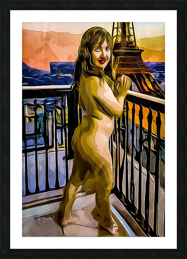 Parisian Muse Picture Frame print