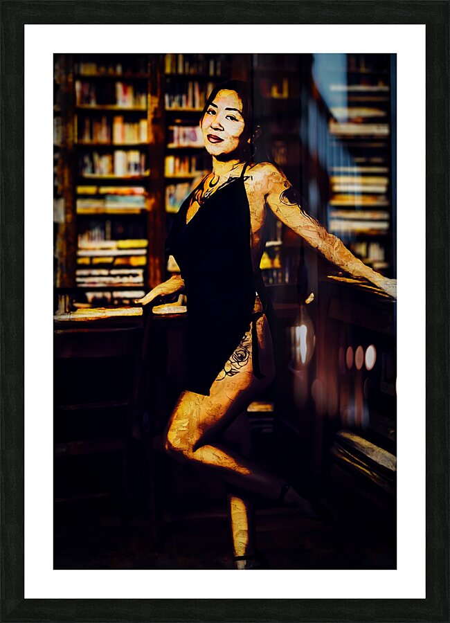 Library Muse Picture Frame print
