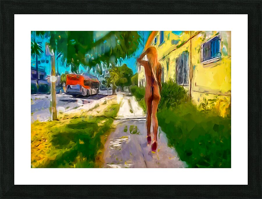 Sunset Promenade Picture Frame print