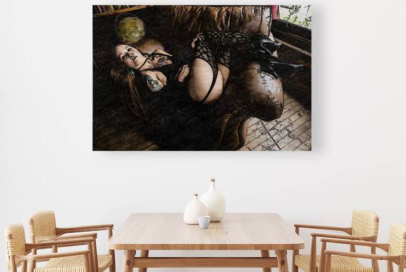 Lace and Leather by Holley s Digital Artwork