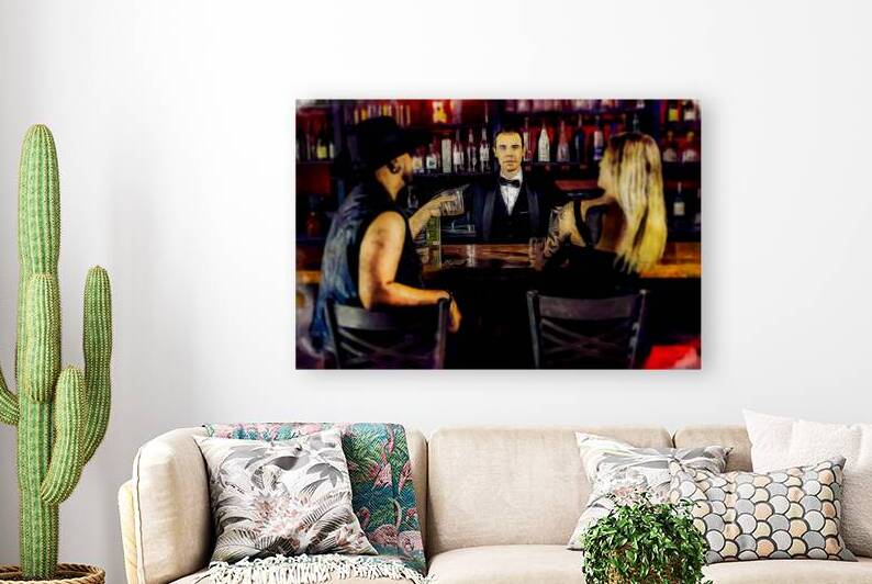 The Bartender s Embrace by Holley s Digital Artwork