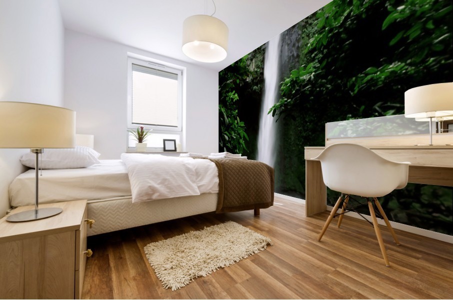 Jungle Waterfall Mural print