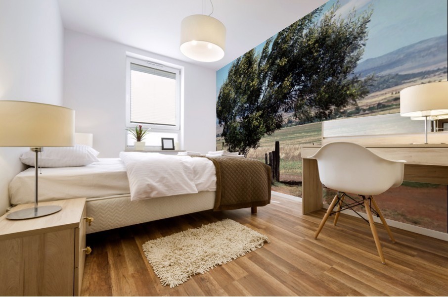 Windswept Tree Mural print
