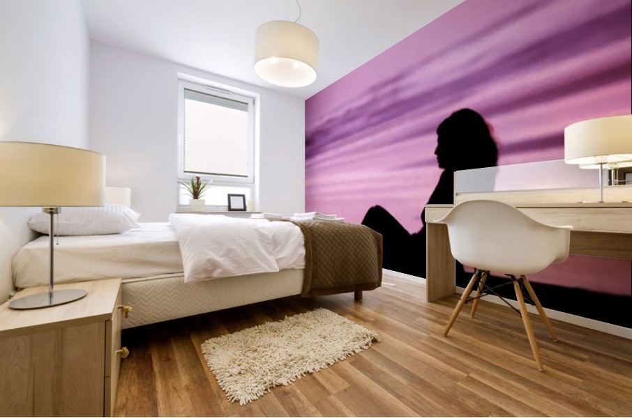 Pink Surf Mural print
