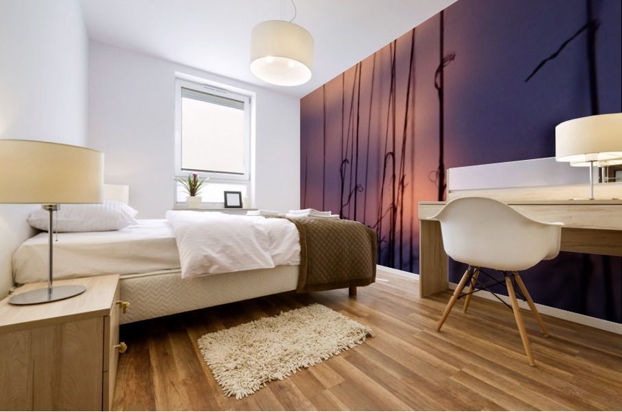 Reed Sunset square Mural print
