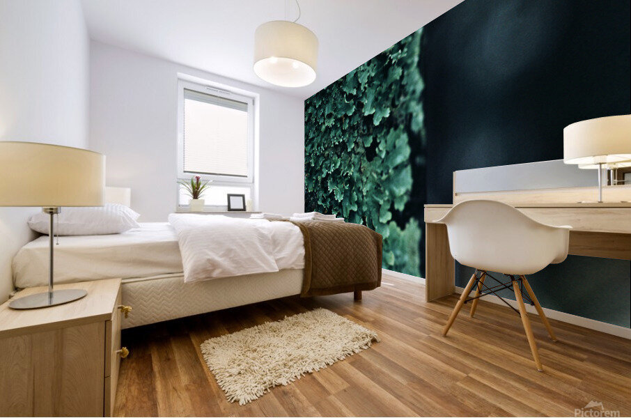 Soft Green Scales Mural print
