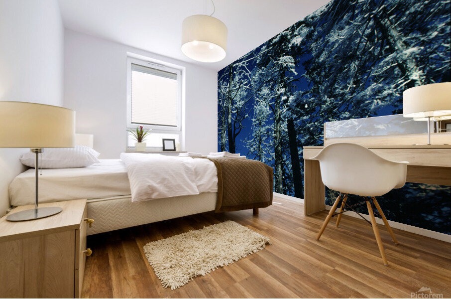 Blue Elysium Mural print