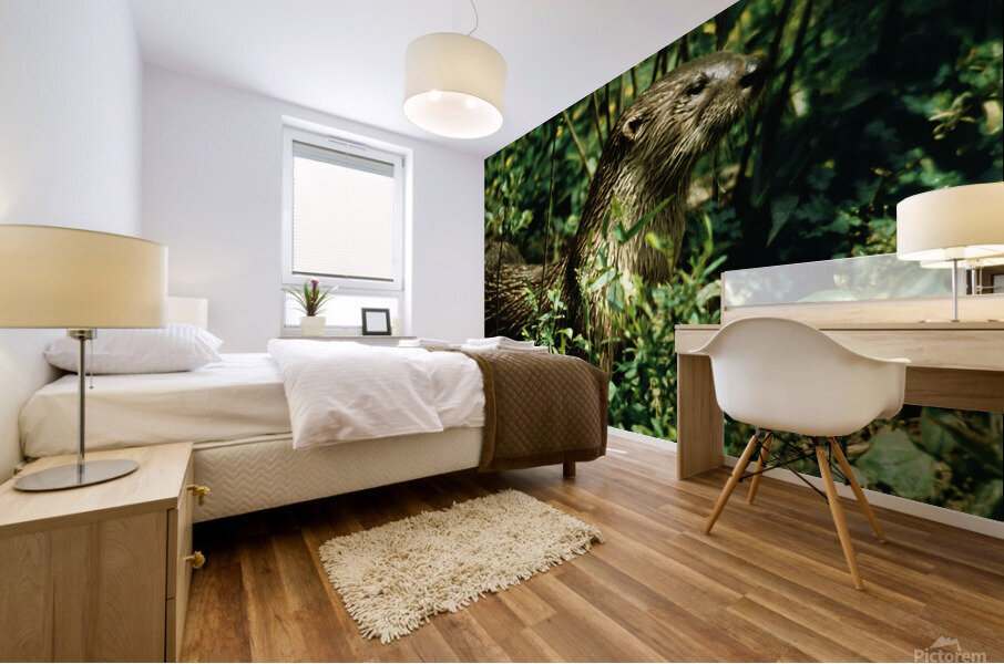 Calm Otter Mural print