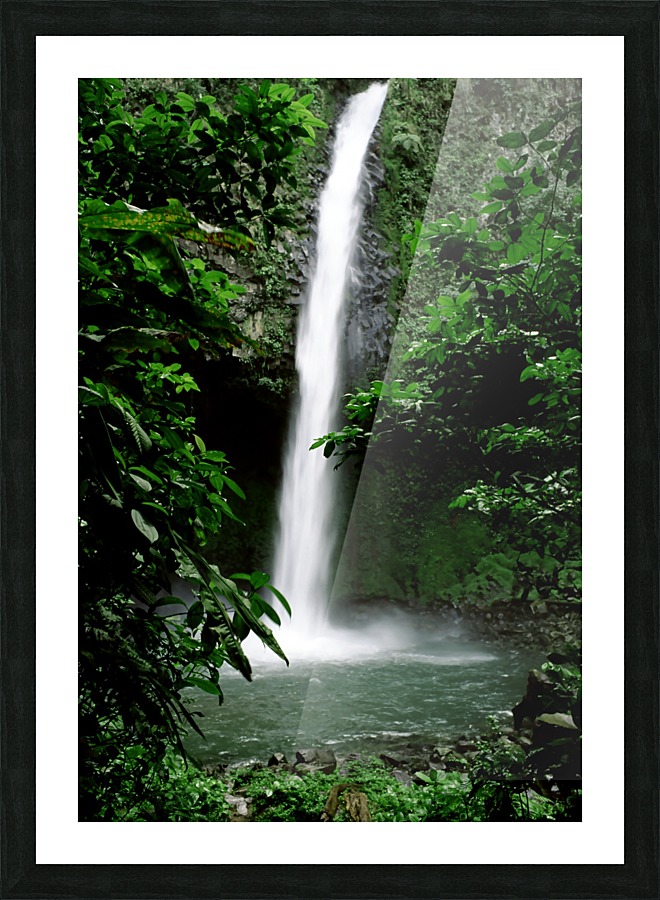 Jungle Waterfall Picture Frame print