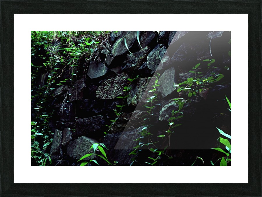 Stone Wall Picture Frame print