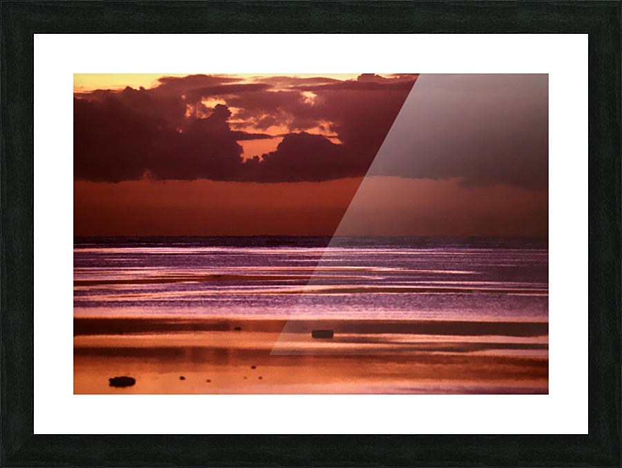 Calm Opal Ocean Picture Frame print