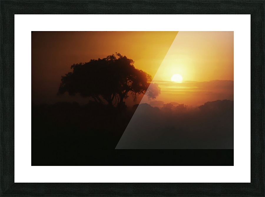 Sunset on the Serengeti Picture Frame print