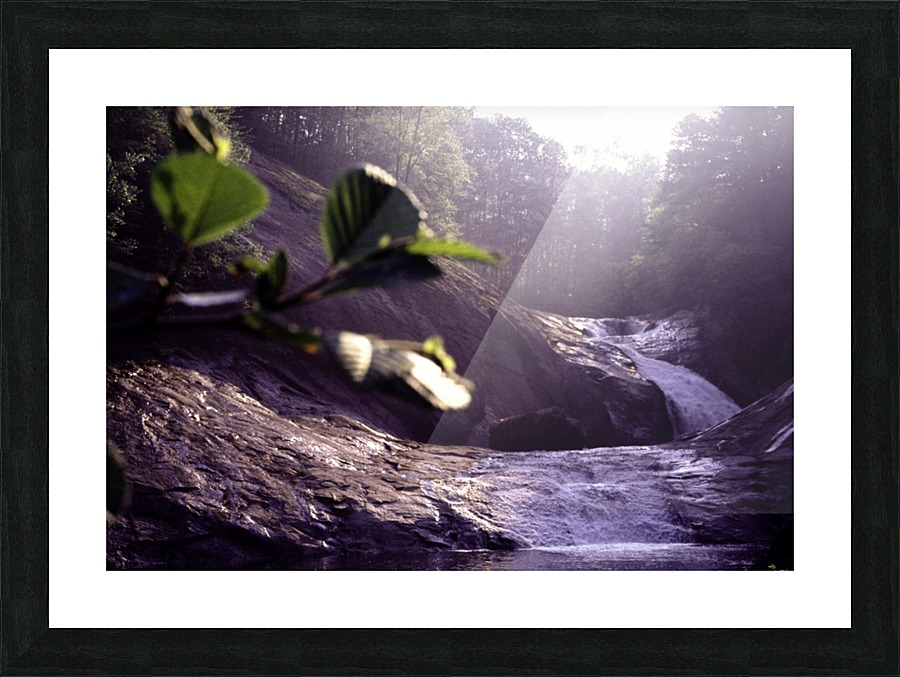 Double Falls Picture Frame print