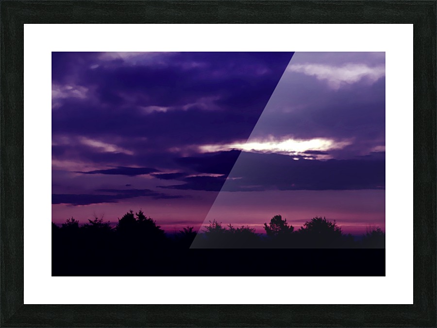 Chilly Sunset Picture Frame print