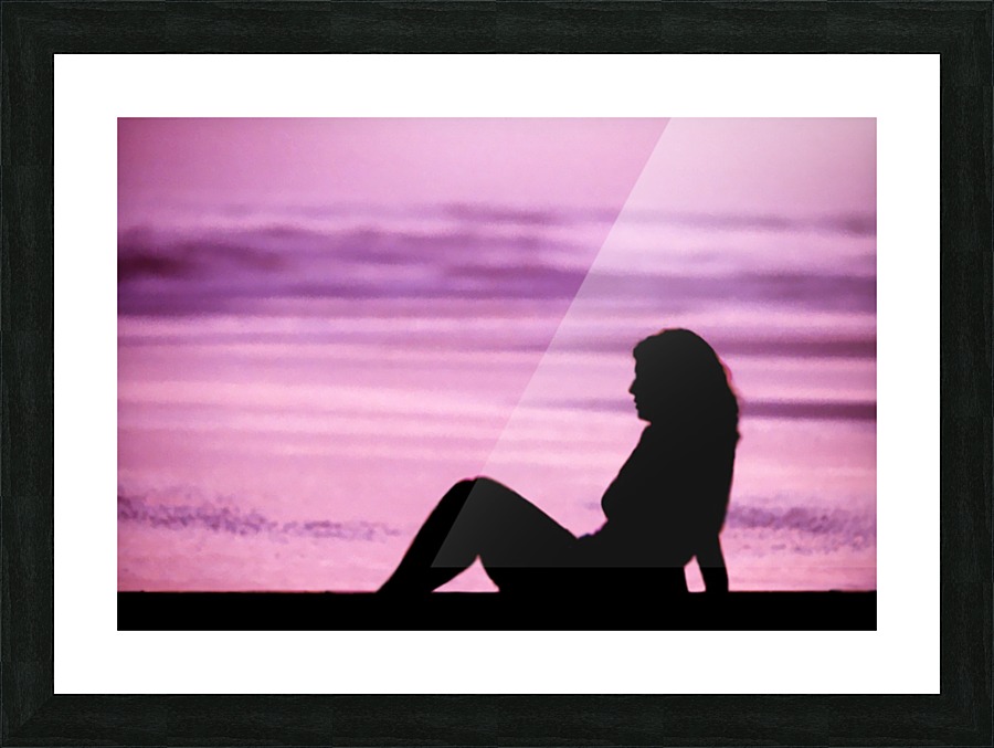 Pink Surf Picture Frame print