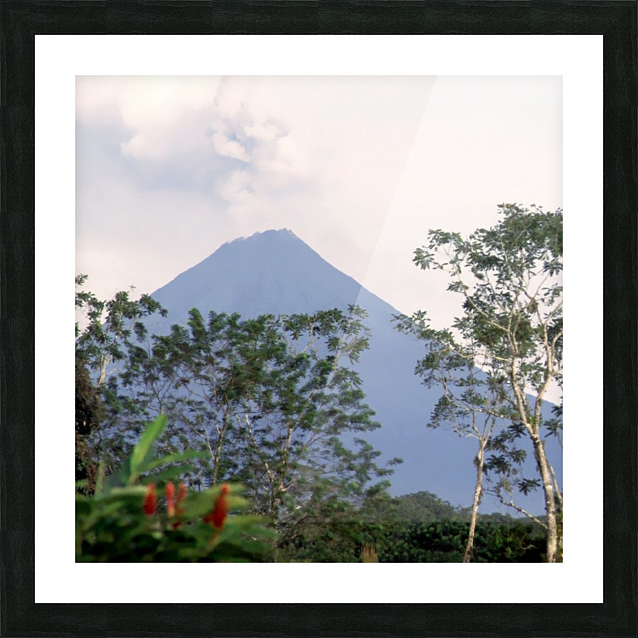 Tropical Volcano  Picture Frame print