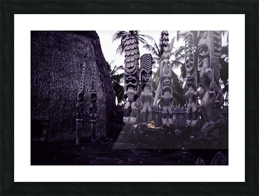 Tiki Totem Picture Frame print