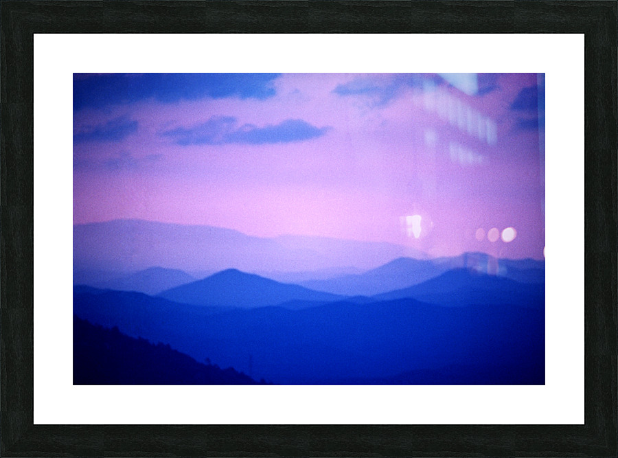 Cotton Candy Mountain Picture Frame print