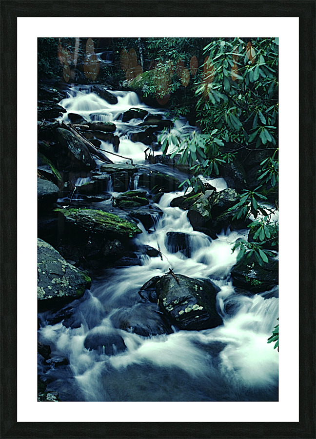 Black Mountain Flow Picture Frame print