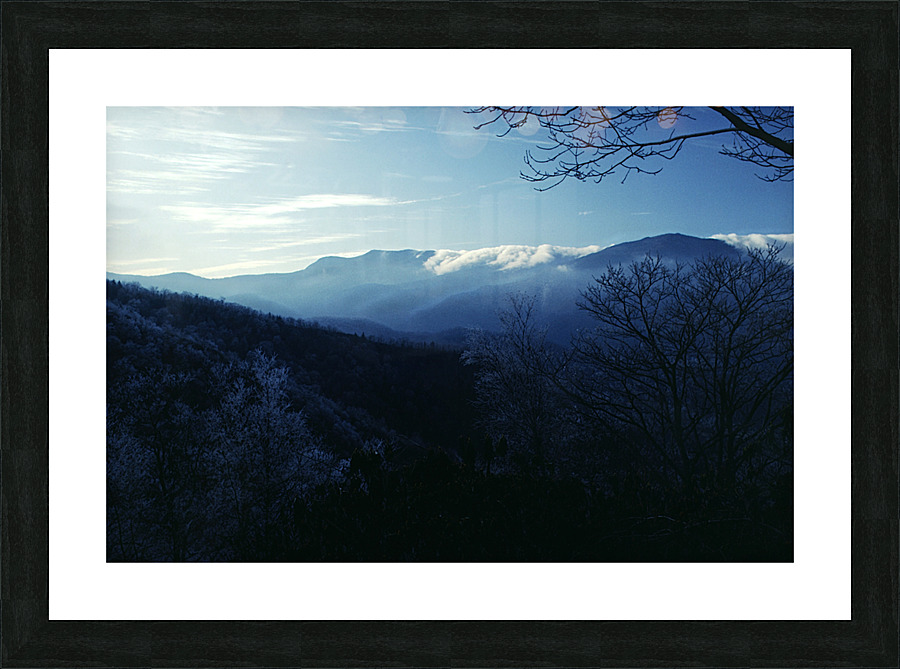 Icy Mountain Picture Frame print