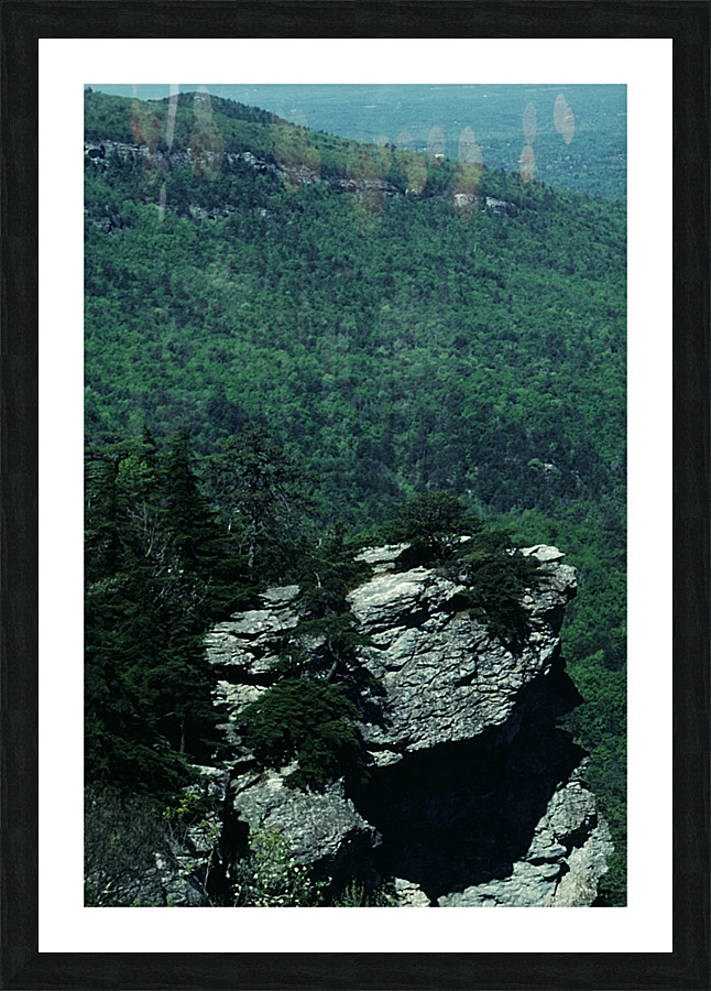 Serene Cliffs Picture Frame print